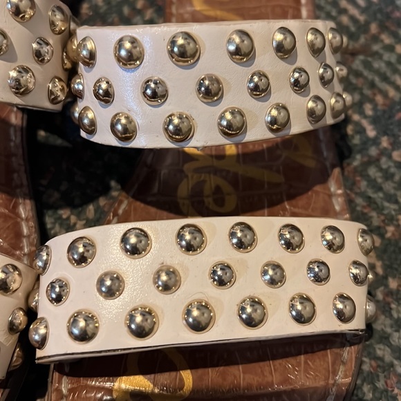 Sam Edelman Leather 2 strap studded Sandals - Picture 6 of 6